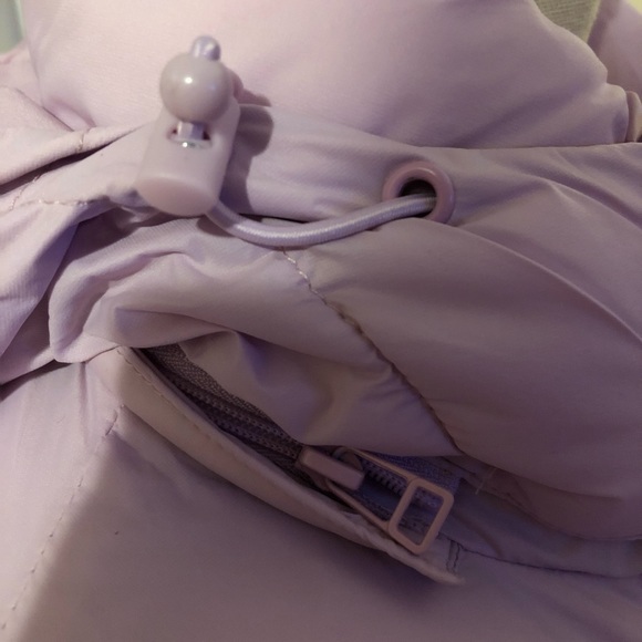 Aqua Women’s Winter Quilted Puffer Coat in matte light pink sz XS - Picture 9 of 15